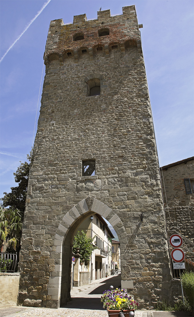 giglio scolpito sulla Porta Fiorentina